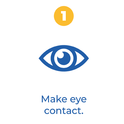 1 Establecer contacto visual